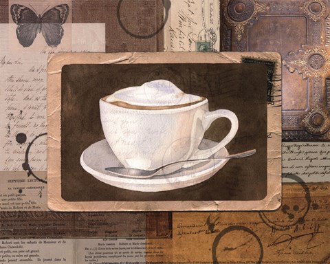 Framed Vintage Latte - mini Print