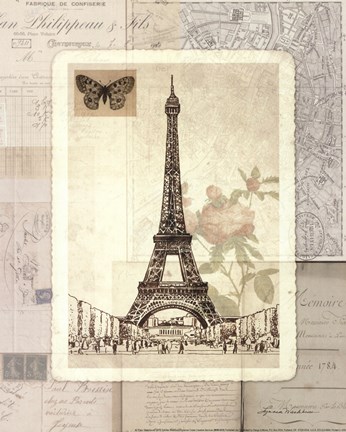 Framed Paris Sketchbook Print