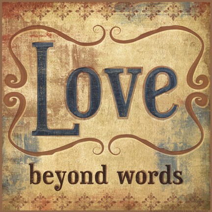 Framed Love Beyond Words Print