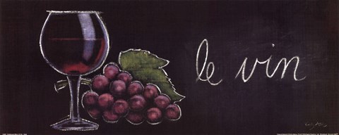 Framed Chalkboard Menu IV- Vin Print