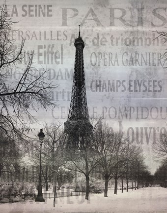 Framed Paris II Print