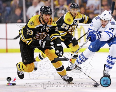 Framed Zdeno Chara 2012-13 Playoff Action Print