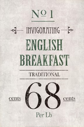 Framed English Breakfast Tea Print