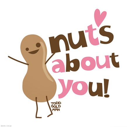 Framed Nuts About You Print