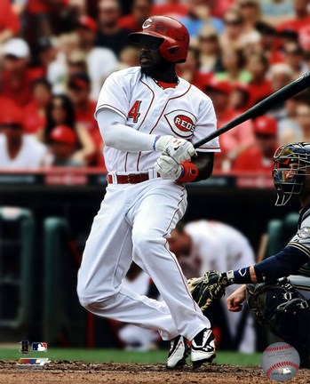 Framed Brandon Phillips 2013 Action Print