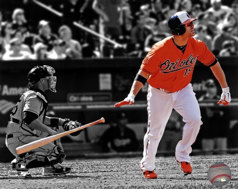 Framed Chris Davis 2013 Spotlight Action Print