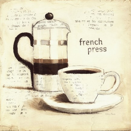 Framed Parisian Coffee III Print