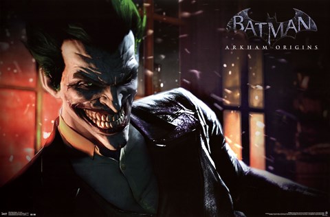 Framed Arkham Origins - The Joker Print