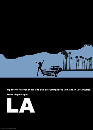 Framed Los Angeles Poster Print
