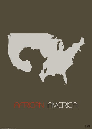 Framed African America Poster Print