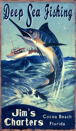 Framed Marlin Print