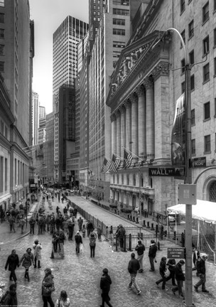 Framed Wall Street HDR 1 Print