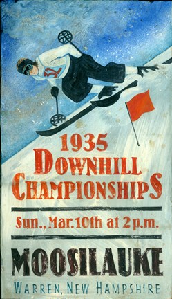 Framed Downhill Championship Print