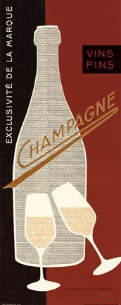 Framed Champagne Toast Print