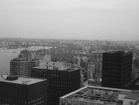 Framed NYC From The Top 2 Print