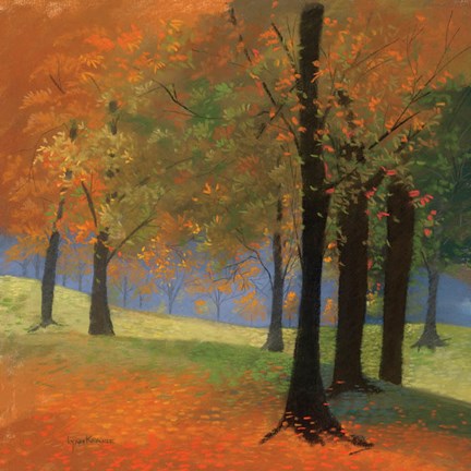 Framed Autumn Trees Print