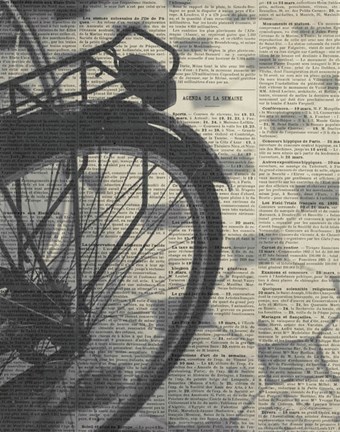 Framed La Bicyclette III Print
