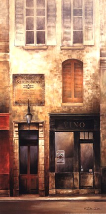 Framed Wine Shop Print