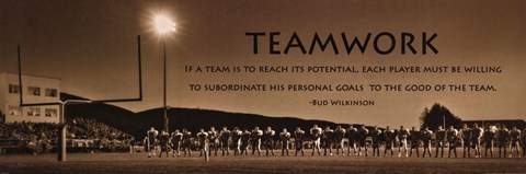 Framed Teamwork Print