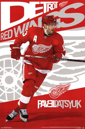 Framed Detroit Red Wings&#174; - P Datsyuk 13 Print
