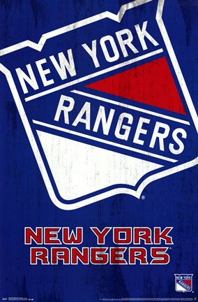 Framed New York Rangers&#174; - Logo 13 Print