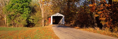 Framed Melcher Covered Bridge Parke Co IN USA Print