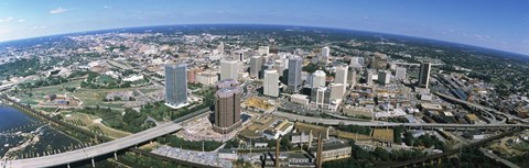 Framed Aerial Richmond VA Print