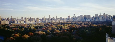 Framed View Over Central Park, Manhattan, NYC, New York City, New York State, USA Print
