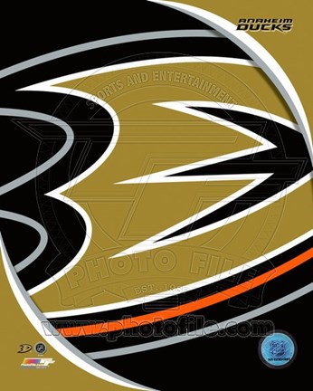 Framed Anaheim Ducks 2013 Team Logo Print