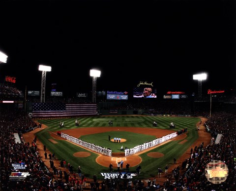 Framed Fenway Park Game 1 of the 2013 World Series Print