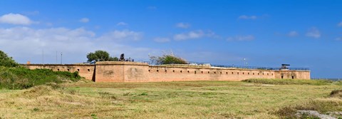 Framed Fort Gaines on Dauphin Island, Alabama, USA Print