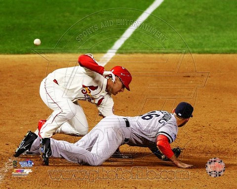 Framed Allen Craig and Will Middlebrooks before scoring the winning run Game 3 of  2013 World Series Print