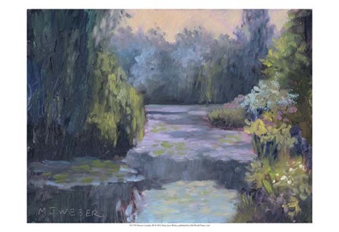 Framed Monet&#39;s Garden III Print