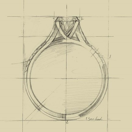 Framed Ring Design II Print