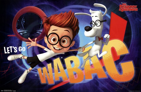 Framed Mr. Peabody &amp; Sherman -Wabac Print