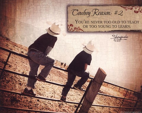 Framed Cowboy Reason II Print