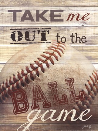 Framed Take Me Out to the Ballgame Print