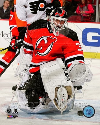 Framed Martin Brodeur 2013-14 Action Print