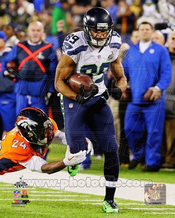 Framed Doug Baldwin Super Bowl XLVIII Action Print