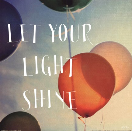 Framed Happiness - Let Your Light Shine Print