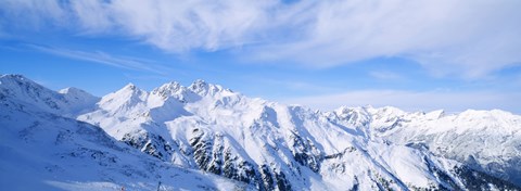 Framed Snow covered Alps, Schonjoch, Tirol, Austria Print