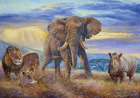 Framed African Savannah Print