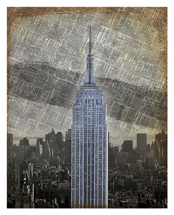 Framed New York Empire State Building II Print