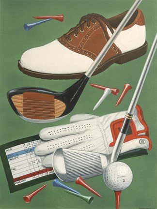 Framed Golf Goodies Print
