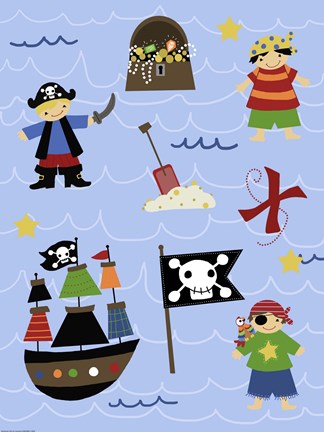 Framed Pirates Print