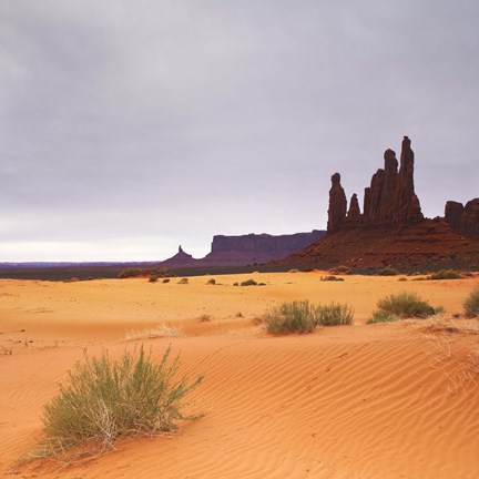 Framed Monument Valley Panorama 1 2 of 3 Print