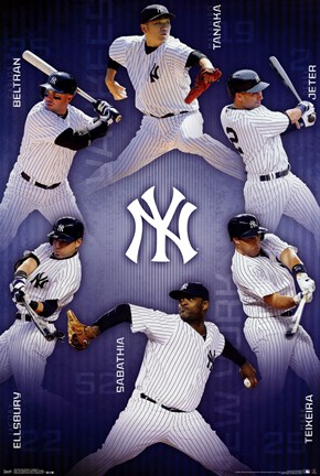 Framed New York Yankees - Collage 14 Print