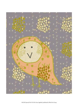 Framed Spotted Owl I Print