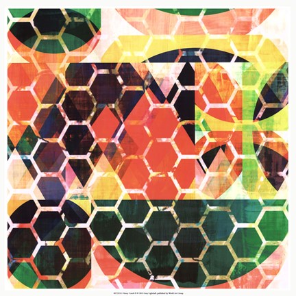 Framed Honey Comb II Print