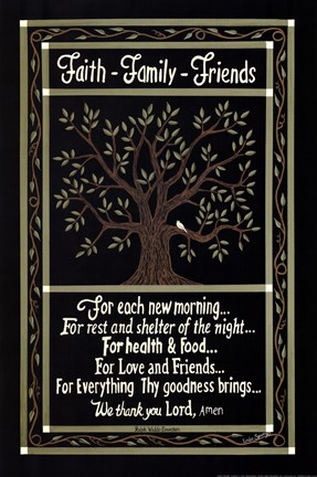 Framed Giving Thanks Print